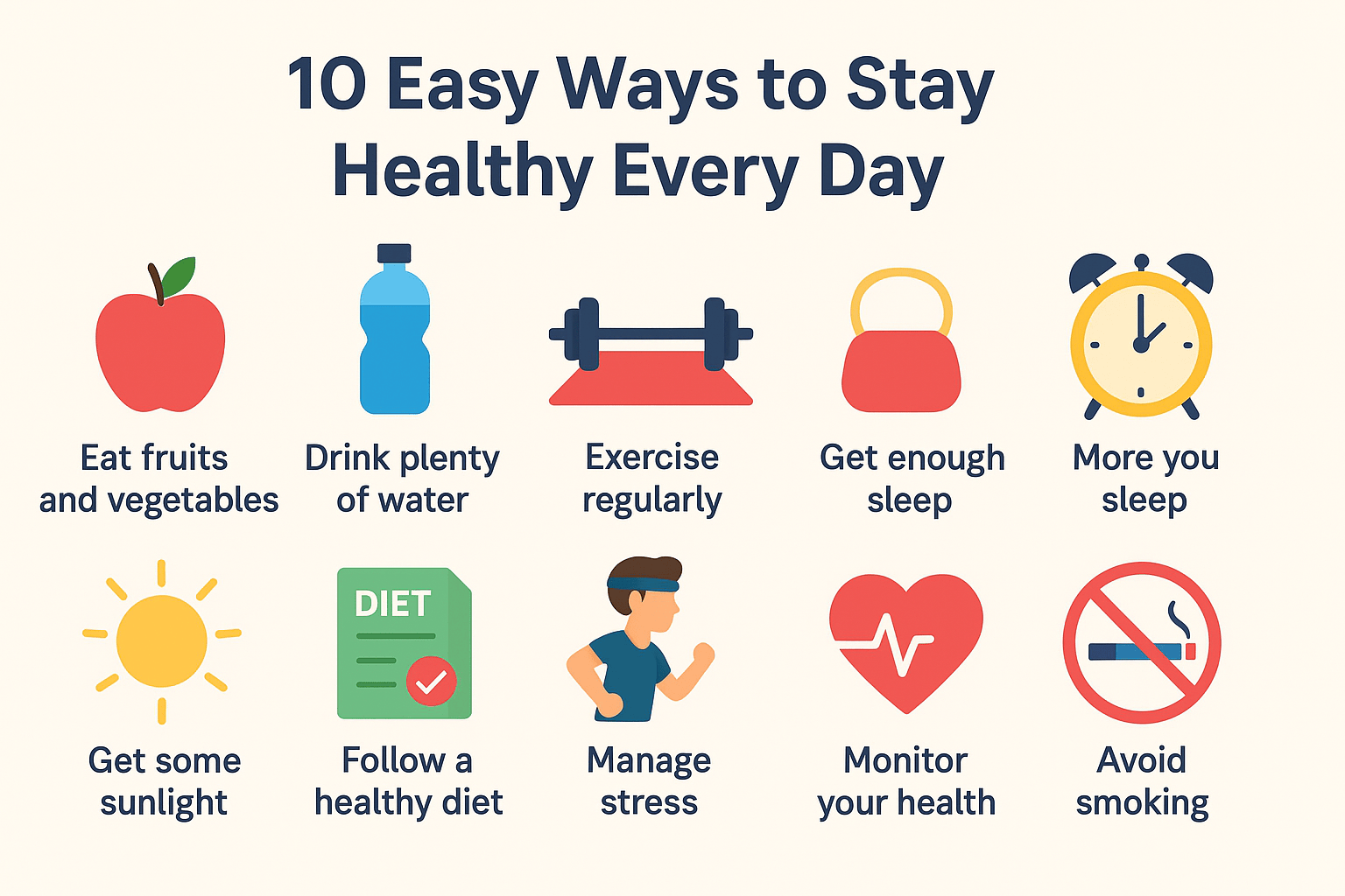 10 Easy Ways to Stay Healthy Every Day